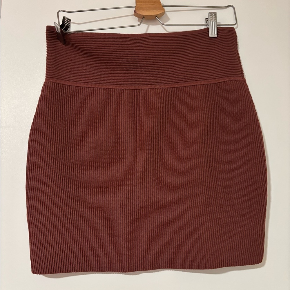 Aritzia Ribbed Mini Skirt